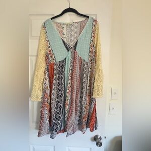Kori Floral and Patterned Blouse/Dress